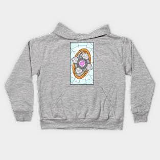 Portal Stained Glass (Orange) Kids Hoodie